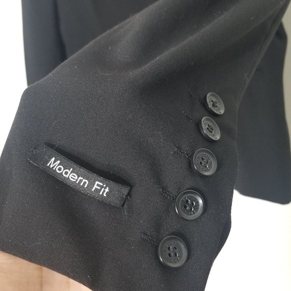 Beechers Brook Black Classic Modern Fit Blazer Business Casual Jacket Size 12 - Picture 2 of 9